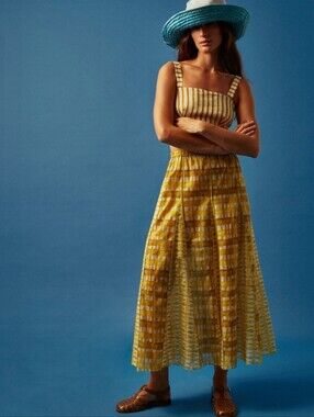 Romualda Sardinia Maxi Skirt In Ardo Yellow